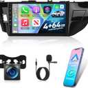 [4+64G] NHOPEEW Car Radio for Toyota Corolla/Levin 2014-2017 - Wireless Carplay and Android Auto - 10 Inch Touchscreen Android Car Stereo - EQ Audio/WiFi/GPS/SWC/Bluetooth + AHD Backup Camera