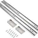 Gobrico 10 Pairs 20-Inch Rear/Side Mount Soft Close Drawer Slides with Brackets, Full Extension 3-Fold Drawer Glides, Ball Bearing Heavy Duty Cabinet Dresser Slides and Glides