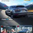 3 Channel 4K Dash Cam Front and Rear Inside, Built-in 5G WiFi,4K+1080P+1080P Dash Camera with 64GB Card,3.16” IPS Screen,Loop Recording, G-Sensor, 24H Parking Monitor, Night Vision(Rose Gold)