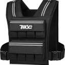 Adjustable Weighted Vest Men and Women 19lbs/ 30lbs/ 40lbs Weights with Reflective Stripe, Weight Vest Woman Workout Vest for Strength Training,Running & Walking (Black)