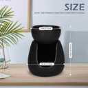 WD&CD Ceramic Tea Light Candle Holder Essential Oil Burner Tealight Aroma Diffuser Furnace Ceramic Tealight Candle Holder Home Decoration Romantic Black