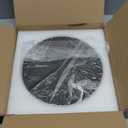 Coffee Table Tray, Home Decor Round Tray, Concrete Gray Coffee Table Decor Trays, Serving Decorative Trays for Dining Table (11")