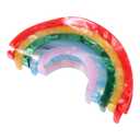 Big Rainbow Hair Claw Clip Non Slip 3.5inch Acrylic Acetate 90's Strong Hold Jaw Barrettes Cute for Women Girls Thin Thick Hair Accessory Rainbow Pride Parade Valentines Gifts