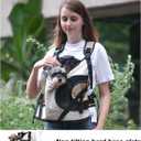 Dog Carriers for Small Dogs,Dog Backpack with 2 Pocket for Travel,Comfortable Dog Front Carrier Suitable for Dogs 8-18 pounds Machine Washable (Beige)