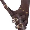 Sword Frog Sword Holster Sword Sheath Dagger for Warrior Pirate Cosplay LARP Renaissance Accessory Rapier Sword Holster (Dark Brown)