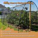 Heavy Duty Bird Netting for Chicken Coop, 19.5 x 19.5 ft 0.8Mesh HDPE Chicken Netting for Hawks with Reinforced Edges, Durable & Reusable Poultry Netting for Garden Raised Beds & Fruit Trees