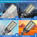 Solar Street Lights Outdoor Waterproof - Large 10000W Commercial Outdoor Solar Light Dusk to Down with Motion Sensor Remote Control LED Parking Lot Flood Lights for Yard Garden Walkway