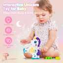 hahaland Toys for 1 Year Old Girl Toddler Girl Toys Unicorn Musical Light up Baby Girls, Interactive Travel One Year Old Baby Girl Birthday Gifts