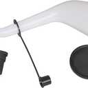 Lisle 18232 Offset Funnel with Cap & Lid Black