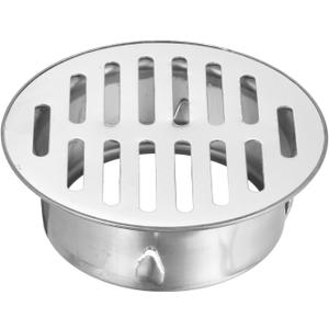 uxcell Floor Drain Cover, 4.8 Inch Stainless Steel Anti Blocking Drain Cover for Outdoor Bathroom Kitchen, 98 Flat Mouth