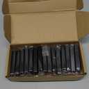 Ravinte 15 Pack Square Cabinet Pulls 2-1/2 Inch Black Kitchen Cabinet Handles Matte Black Kitchen Hardware for Cabinet Black Drawer Pulls Drawer Handles Come with Screwdriver