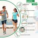 4 x Elastic Bandage Wrap  4 Pack Premium Elastic Bandages with Closure | 2 Rolls of Each Size (2 Inch x 4.6 Meter & 3 Inch x 4.6 Meter), Compression Bandage for Wrist & Foot Sprains