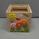 Wooden Activity Cube | Montessori Toys for 1 2 3 Year Old Toddlers | One Year Old 1st First Birthday Gift | Educational Toys for 12+ Months Baby Boys Girls | Bonus Sorting & Stacking Game (Pink)