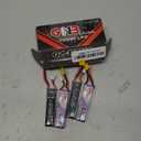 GAONENG 4PCS GNB 850mAh 2S 7.6V 60C HV LiPo Battery with XT30 HV for 60-130mm Brushless FPV Drone Emax Tinyhawk II Mico FPV Racing Drone Quadcopter