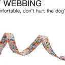 2 x Dog Collar, Cute Flower Floral Patterns Pet Collars for Girl Female Boy Small Medium Large Dogs, Strong Rose Gold Metal Buckle, Soft Cotton Adjustable Puppy Dog Collar (S( 5/8"x 10.2-16.5"), Green)