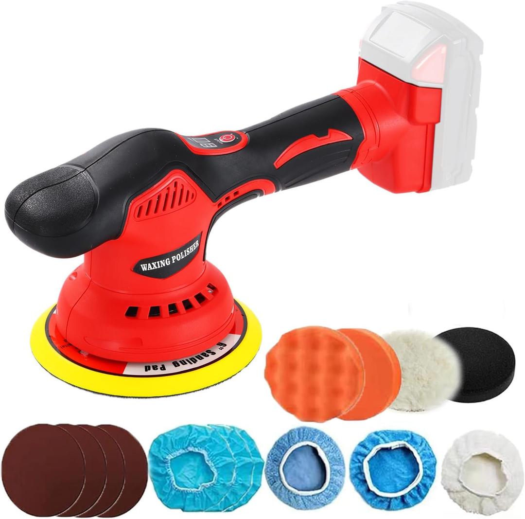 Cordless Car Buffer Polisher for Milwaukee m18 Battery, Power Polisher for Car Detailing/Polishing/Waxing (Battery Not Included)