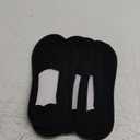 Lomitract Thin No Show Socks (Women 5-12), Made of Ice Silk Surface on the Surface & Cotton on the Bottom (F-black*6pairs)