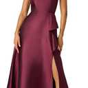 Adrianna Papell Women's Embellished Mikado Gown (Red, M)