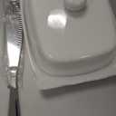 Kitchen Ceramic Butter Dish with Lid and Knife for Countertop Refrigerator, Butter Holder with Knob Handle East/West Coast Butter Stick Keeper