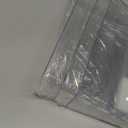 3 Pack Clear Acrylic Single Pocket, Plastic Hanging Wall Mount File Holder for Office Home, Clear