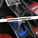 Voodonala for Dodge Challenger 2015-2023 Center Gear Shift Panel Covers Decoration Trim Accessories for Dodge Challenger 2015-2023(Blue,ABS)