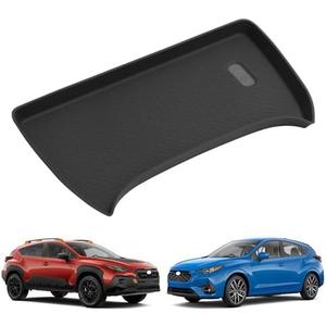 SMABEE Center Console Wireless Charging Protective Mat for Subaru Crosstrek/Impreza 2025 2024 Silicone Pad Car Accessories Interior Black