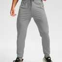 G Gradual Men's Joggers with Zipper Pockets Stretch Tapered Sweatpants Athletic Pants for Men Workout Running Gym (Gray, M)