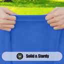 Smiry 2 Pack Rectangle Picnic Table Cloth, Waterproof Elastic Fitted Tablecloths, Washable Polyester Rectangular Patio Table Cover for Camping, Indoor and Outdoor (Blue, 36"x96")
