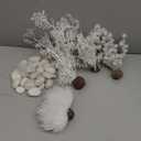 biOrb Winter Dream Dcor Set, White Snow Themed Collection of Fish Friendly Aquarium Decorations