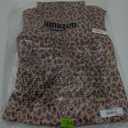 Amazon Essentials Girls' Big Light-Weight Water-Resistant Packable Mock Puffer Jackets, Leopard, Large
