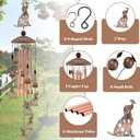 Dog Wind Chimes for Outside, 35 Metal Dog WindChimes Gifts for Women/Men, Decoration for Outdoor, Home, Garden, Patio, Backyard