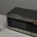 GE Compact Countertop Microwave Oven, 0.7 Cubic Ft., 700-watt Capacity, 6 Auto Cooking Settings, Child-Lock Technology, Dorm Room or Apartment, Stainless Steel