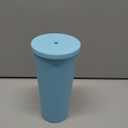 700ml/23oz Double-Layer Cup With Large Capacity Outdoor Frosted Portable Water Cup-Sky Blue E