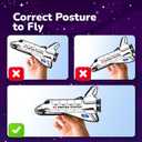 ArtCreativity Space Shuttle Gliders, Set of 24, Flying Toys for Boys & Girls, Made of Foam Material, Outdoor Toys for Children, Outer Space Party Favors for Kids, Great for Indoor & Outdoor Play