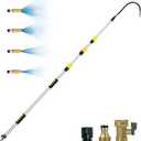 Buyplus 12FT Telescopic Gutter Cleaning Tools from the Ground