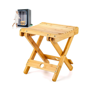 Bamboo Sauna Chair, Portable Steam Sauna Chair Indoor, Steam Sauna Seat, Great for Portable Sauna Box for Home, Steam Sauna Accessories. Outdoor Camping Fishing Beach Chair
