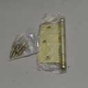 Nostalgic Warehouse 728348 3.5" Ball Tip Residential Square Corners Door Hinge, Polished Brass, 1 Count (Pack of 1)