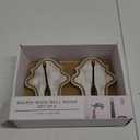 Shaped Wood Wall Hooks Set Of 2 4x5.875x2 625