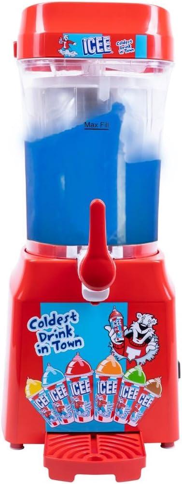 Fizz Creations ICEE Slushie Machine Frozen Drink Machine for Slushies, DIY Frozen Beverages, Parties, Kids, Easy-to-Use, Compact & Durable. Creates up to 34Floz of Ice Cold ICEE Slushy.., 19.5x9.1x10