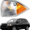 labwork Front Left Driver Side Parking Signal Light Replacement for 2007 2008 2009 2010 Compass Side Marker Turn Signal Corner Light 68000683AB CH2520144