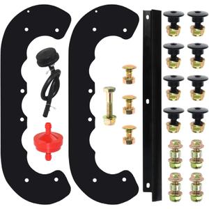 99-9313 Snow Blower Paddles with 55-8760 Scraper Replaces 125-1128 55-9250 55-9251 55-9252 88-0771 73-046 780-180 for Toro 20" 21" CCR2000 CCR2400 CCR2450 CCR3000 CCR3600 CCR3650 Snowthrower