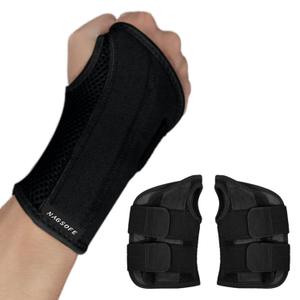 Wrist Brace for Carpal Tunnel Relief Night Support, Hand Brace with 2 Stays for Women Men, Adjustable Wrist Support Splint for Right Left Hands for Tendonitis, Arthritis, Sprains (Pack of 2) (Small)