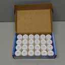 LANKER 24 Pack Flameless Led Tea Lights Candles, Steady Cool White Battery Operated Electronic Fake Candles, Decorations for Christmas, Halloween and Festival Celebration (White)