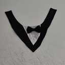 ADOGGYGO Formal Dog Tuxedo, Wedding Dog Bandana Collar with Bowtie, Adjustable Pet Birthday Wedding Tux Outfit for Medium Dogs (XL, Black)