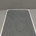 JUERLEN 2 Pack Diatomaceous Earth Shower Mat, Stone Bath Mat, Nonslip Super Absorbent Fast-Drying Hard Bath Mat for Bathroom Shower Floor, 24 x 16 inch, Grey Wave Design