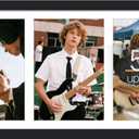 upsimples 8x16 Collage Picture Frame, Display Pictures 3 5x7 with Mat or 8x16 Without Mat, Wall Hanging 3 5x7 Picture Frame Collage Wall Decor, Black, 1 Pack