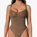 Shapewear Tummy Control Bodysuit Thong or Brief: Sculpting Shaper Tank Top Bodysuits & Snatched Waist Body Suit, Size: XL/XXL
