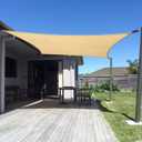 SUNNY GUARD Sun Shade Sail 10' x 13' Rectangle Sand UV Block Sunshade for Backyard Yard Deck Patio Garden Outdoor Activities and Facility