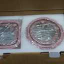 BOROHOUSE 12-Pack Glass Containers with Tempered Lids – Borosilicate, Oven-Safe(-4°F~950°F), Airtight, BPA-Free, Multi-Size for Meal Prep, Dishwasher Safe, 1.6 cups to 6.4 cups (Pink)