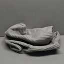 PUTSKA Blanket Basket  Round Storage for Toys and Blankets, Clothes, Stuffed Animals  Soft Baby Girl Basket for Nursery, Kids Room, Bedroom, Living Room  Large, Grey